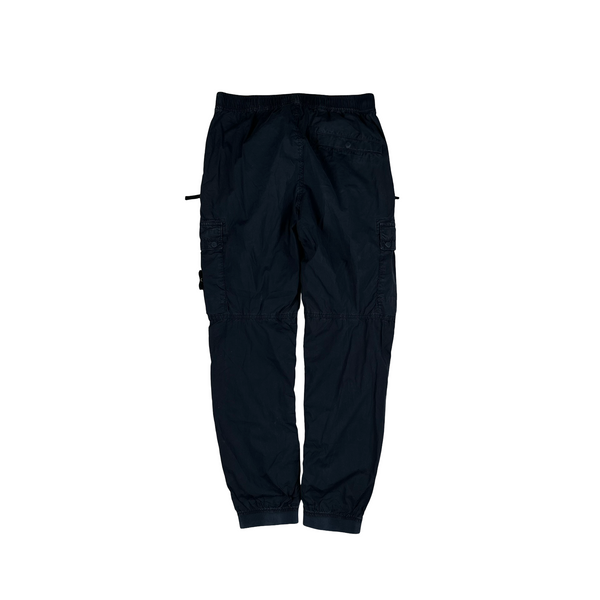 Stone Island 2022 Navy Re-T Fit Cargo Trousers - 30"
