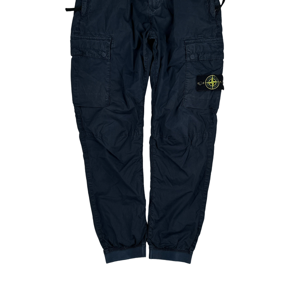 Stone Island 2022 Navy Re-T Fit Cargo Trousers - 30"