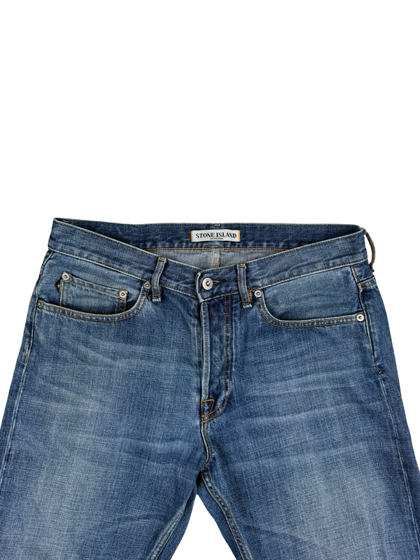 Stone Island 2010 Regular Fit Light Blue Denim Jeans - 32"
