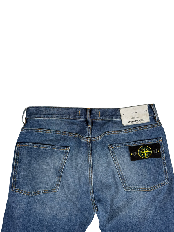 Stone Island 2010 Regular Fit Light Blue Denim Jeans - 32"