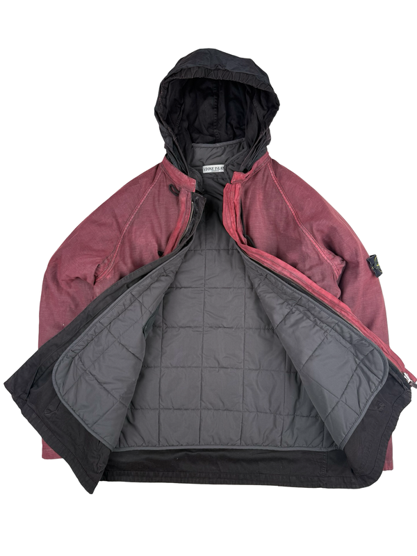 Stone Island Vintage 2003 Lino Flax Dutch Rope Dual Layer Reversable Parka Jacket - Large