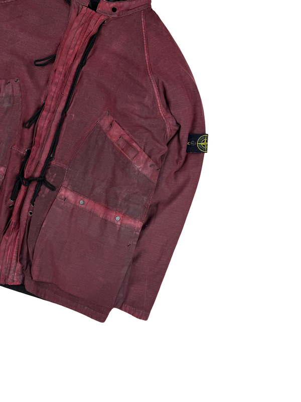 Stone Island Vintage 2003 Lino Flax Dutch Rope Dual Layer Reversable Parka Jacket - Large