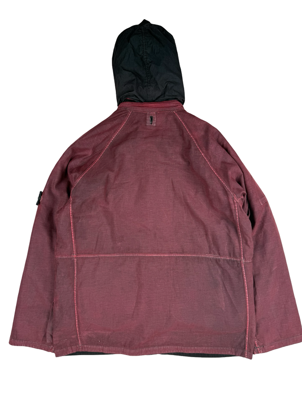 Stone Island Vintage 2003 Lino Flax Dutch Rope Dual Layer Reversable Parka Jacket - Large