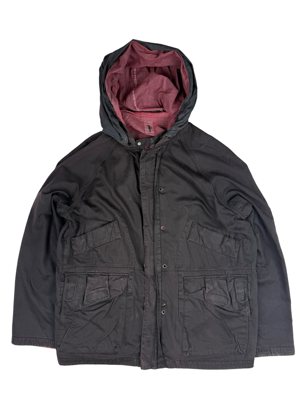 Stone Island Vintage 2003 Lino Flax Dutch Rope Dual Layer Reversable Parka Jacket - Large