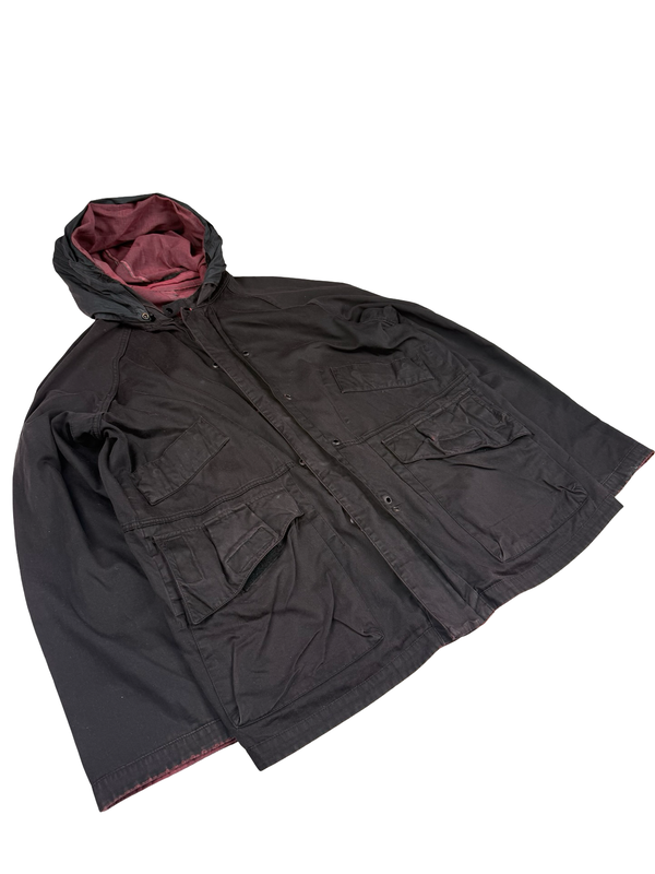 Stone Island Vintage 2003 Lino Flax Dutch Rope Dual Layer Reversable Parka Jacket - Large