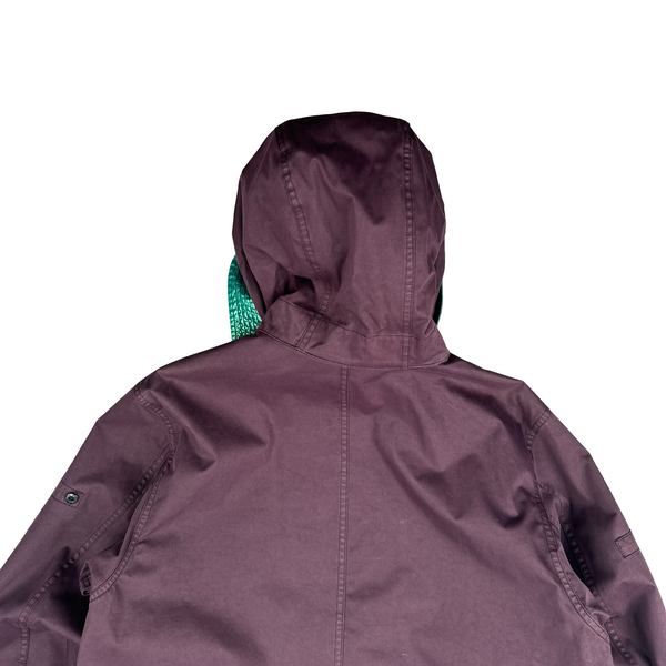 Stone Island 2015 Reversible Green Spaceman Raso Gommato Jacket - Large