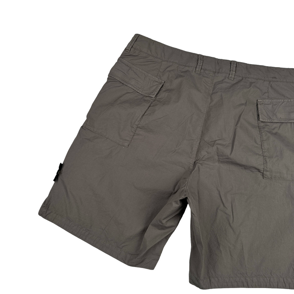 Stone Island 2024 Grey Cotton SL Cargo Shorts - 36"