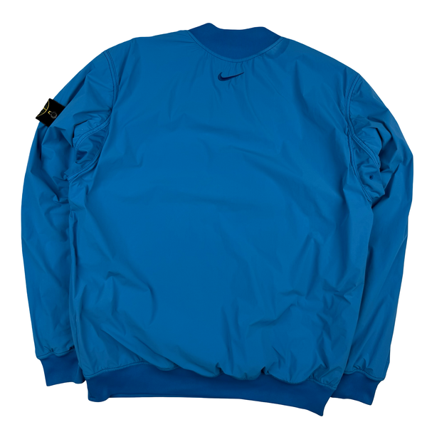 Stone Island Nike Royal Blue Comfort Tech Composite Sweatshirt - Large