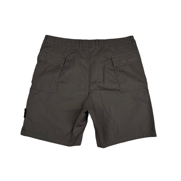 Stone Island 2024 Grey Cotton SL Cargo Shorts - 36"