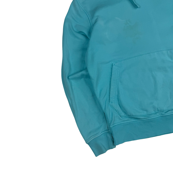 Stone Island 2023 Aqua Cotton Pullover Hoodie - Medium