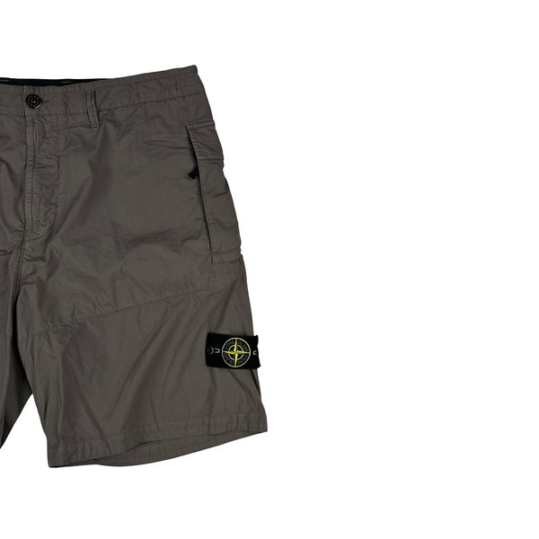 Stone Island 2024 Grey Cotton SL Cargo Shorts - 36"