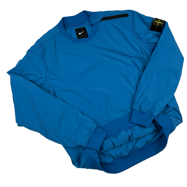 Stone Island Nike Royal Blue Comfort Tech Composite Sweatshirt - Large