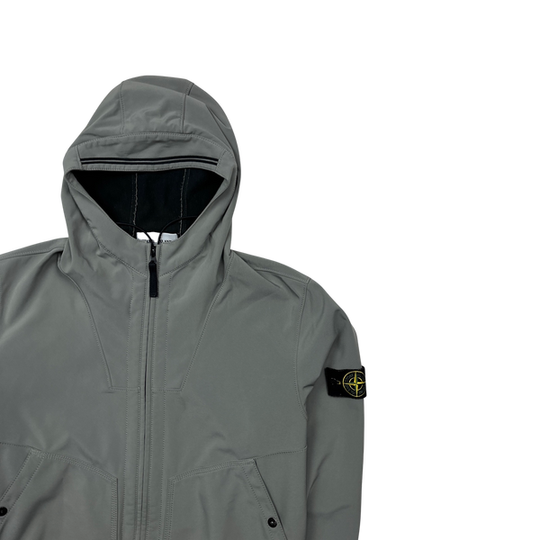 Stone Island 2012 Grey Fleece Lined Soft Shell R Jacket - XL