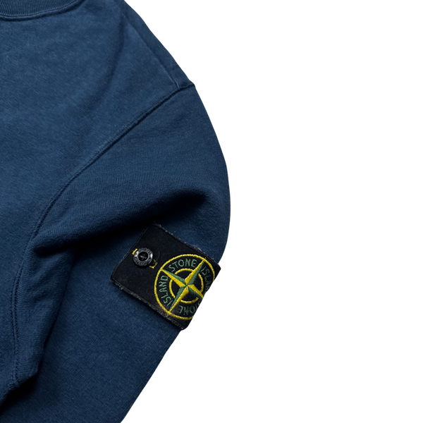 Stone Island 2019 Blue Cotton Crewneck Sweatshirt - Large
