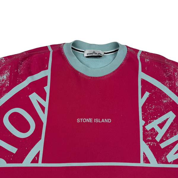 Stone Island 2022 Spellout Graphic Compass Crewneck Jumper - Large
