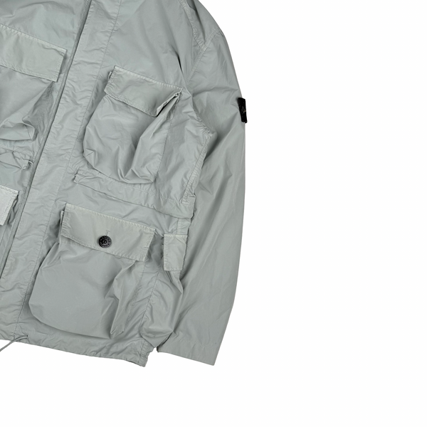 Stone Island 2017 Ice Blue David Tela Light TC Field Jacket - Large