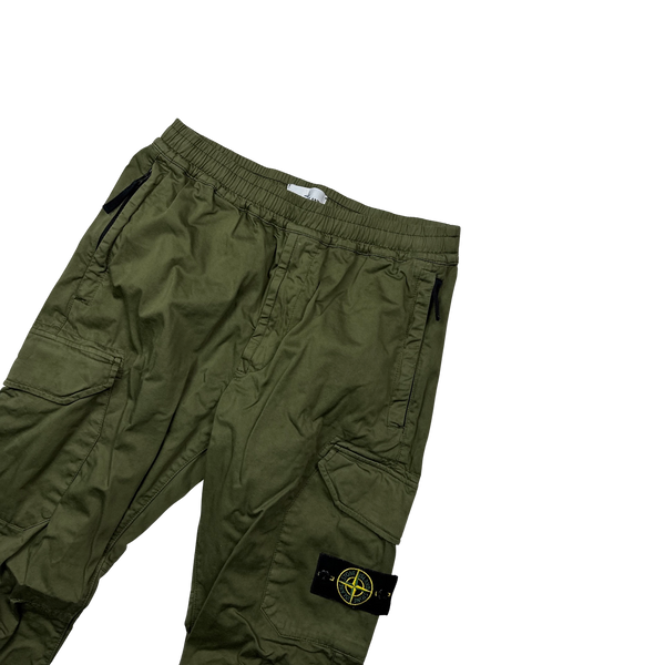 Stone Island 2019 Khaki Cargo RE T Trousers - 32"