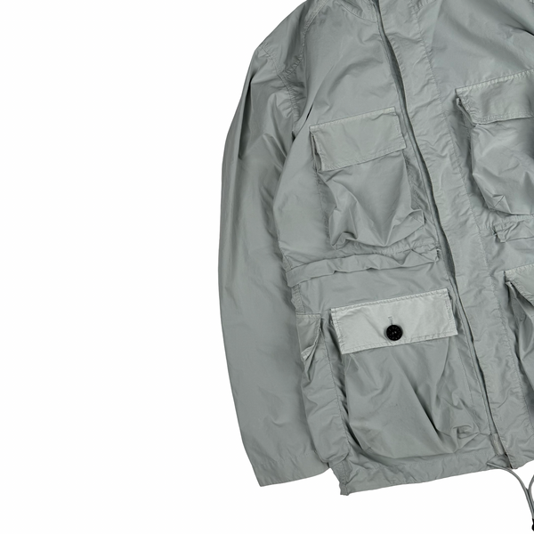 Stone Island 2017 Ice Blue David Tela Light TC Field Jacket - Large