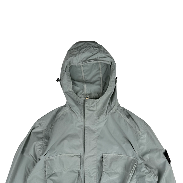 Stone Island 2017 Ice Blue David Tela Light TC Field Jacket - Large