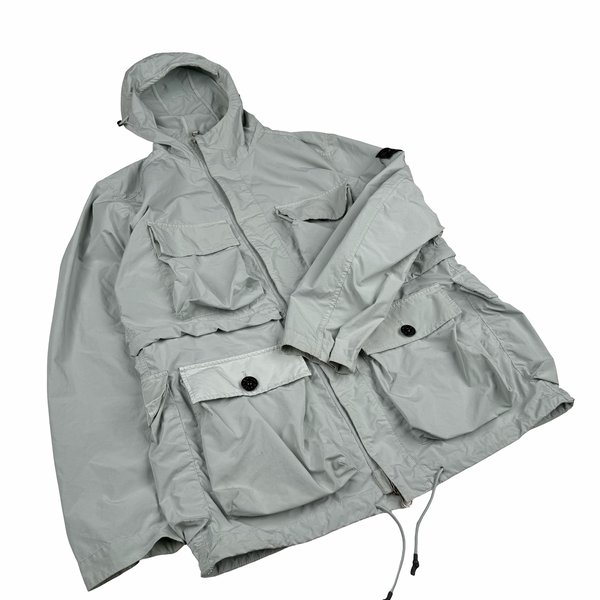 Stone Island 2017 Ice Blue David Tela Light TC Field Jacket - Large