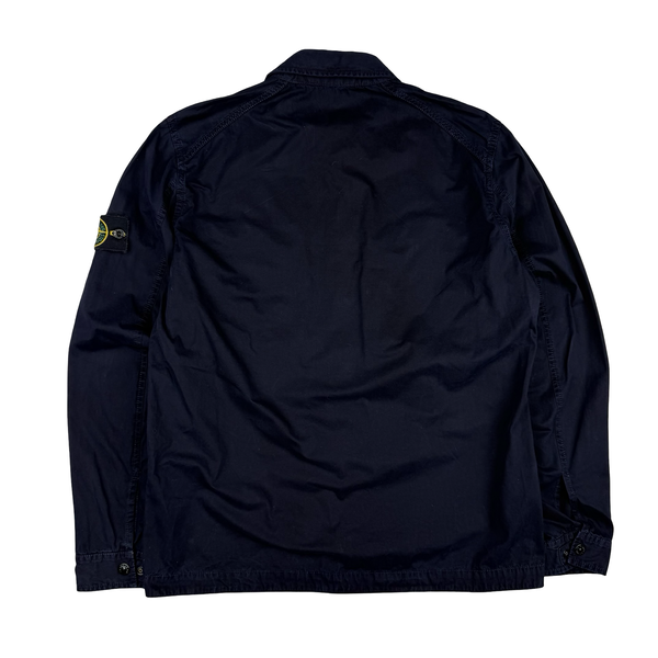 Stone Island 2017 Navy Garment Dyed Overshirt - Large