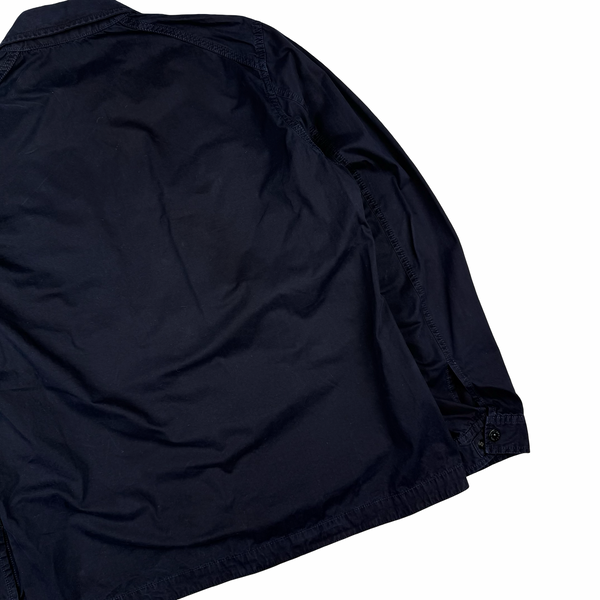 Stone Island 2017 Navy Garment Dyed Overshirt - Large