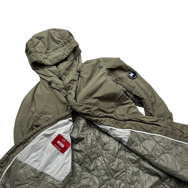 CP Company Olive Green Nycra Parka Jacket - Medium
