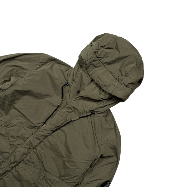 CP Company Olive Green Nycra Parka Jacket - Medium