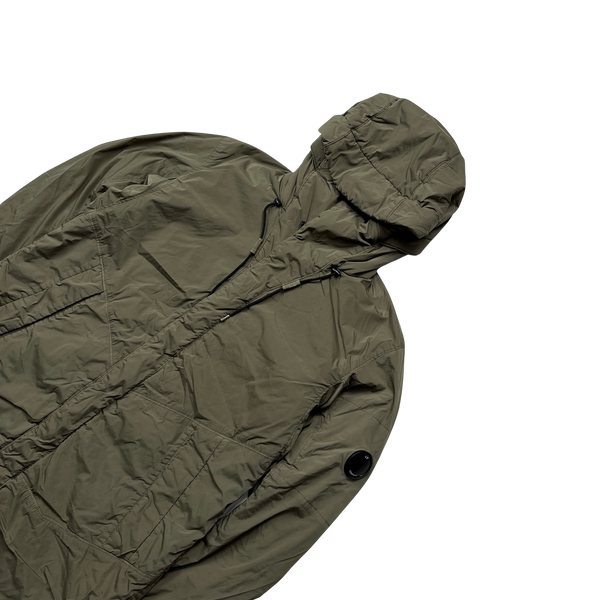 CP Company Olive Green Nycra Parka Jacket - Medium