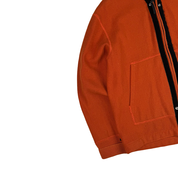 Stone Island Vintage 2004 Double Layer Navy/Orange Wool/ Nylon Windbreaker Jacket - Medium