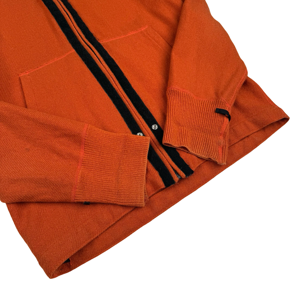 Stone Island Vintage 2004 Double Layer Navy/Orange Wool/ Nylon Windbreaker Jacket - Medium