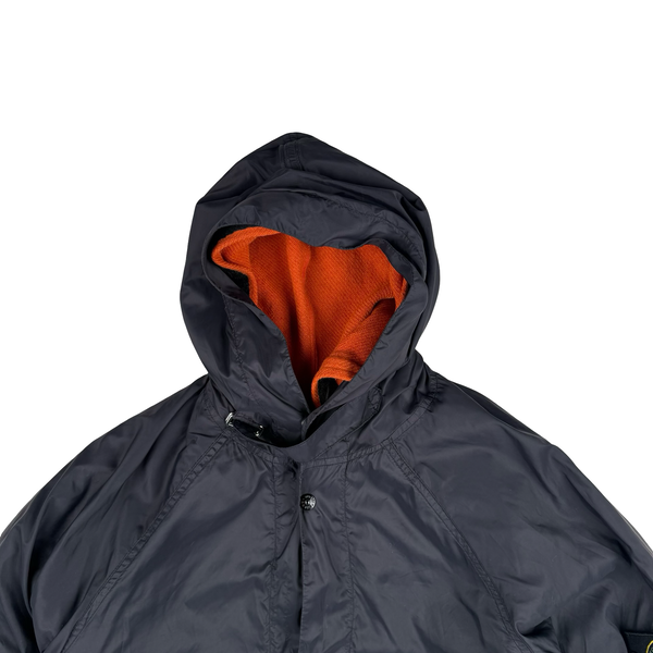 Stone Island Vintage 2004 Double Layer Navy/Orange Wool/ Nylon Windbreaker Jacket - Medium
