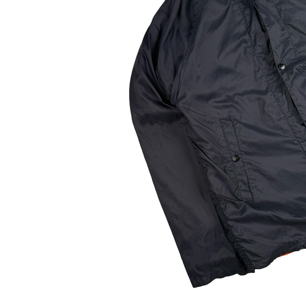 Stone Island Vintage 2004 Double Layer Navy/Orange Wool/ Nylon Windbreaker Jacket - Medium