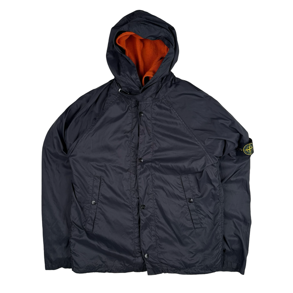 Stone Island Vintage 2004 Double Layer Navy/Orange Wool/ Nylon Windbreaker Jacket - Medium