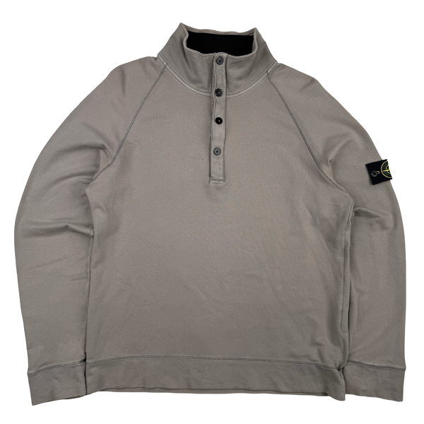 Stone Island 2009 Bisque Quarter Zip and Button Pullover Jumper - XL