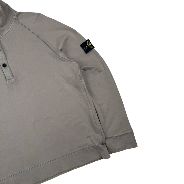 Stone Island 2009 Bisque Quarter Zip and Button Pullover Jumper - XL