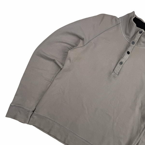Stone Island 2009 Bisque Quarter Zip and Button Pullover Jumper - XL