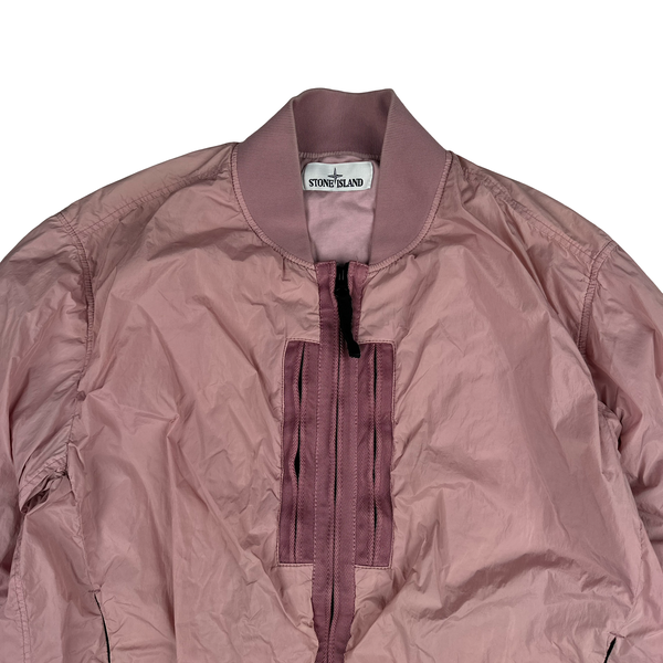 Stone Island 2017 Pink Garment Dyed Crinkle Reps Jacket - Large