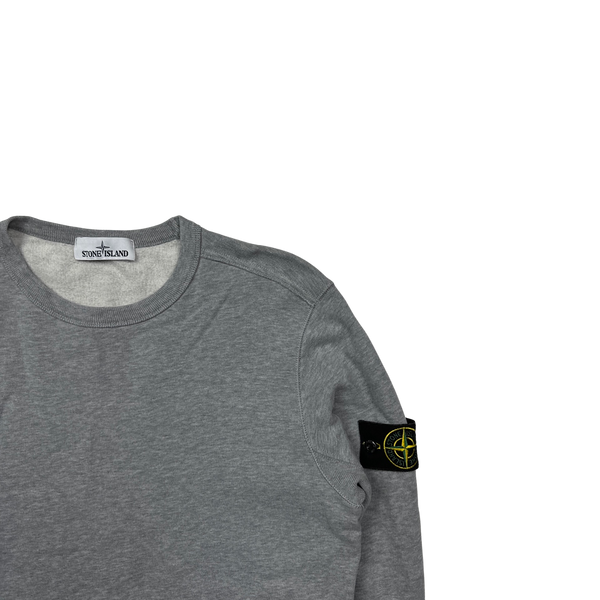 Stone Island 2019 Light Grey Cotton Crewneck - Small