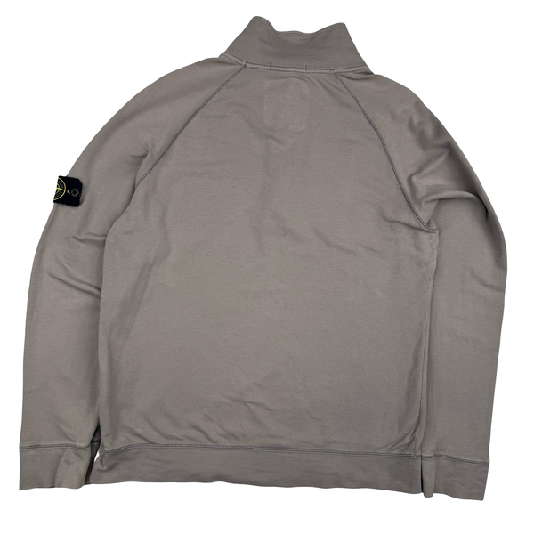 Stone Island 2009 Bisque Quarter Zip and Button Pullover Jumper - XL