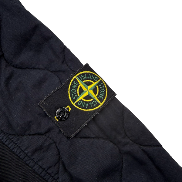 Stone Island Navy Cotton Quilted Overshirt - XXL