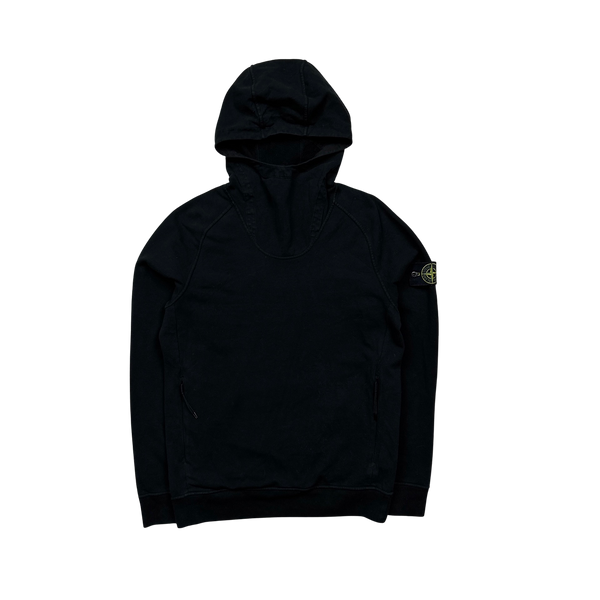 Stone Island 2019 Black Pullover Hoodie - Small