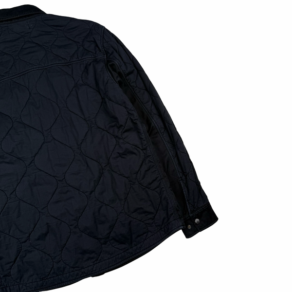 Stone Island Navy Cotton Quilted Overshirt - XXL