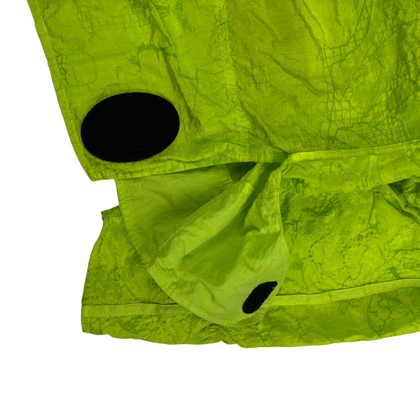 Stone Island Shadow Project 2022 Green Waffle Print Econyl Nylon Metal Jacket - Medium