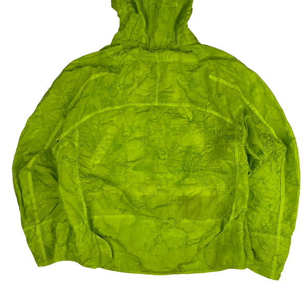 Stone Island Shadow Project 2022 Green Waffle Print Econyl Nylon Metal Jacket - Medium