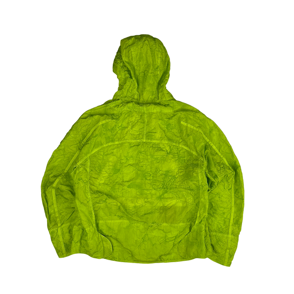 Stone Island Shadow Project 2022 Green Waffle Print Econyl Nylon Metal Jacket - Medium
