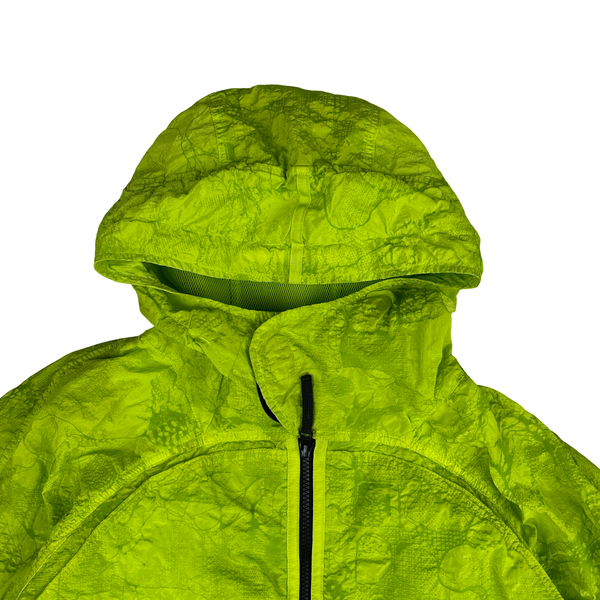 Stone Island Shadow Project 2022 Green Waffle Print Econyl Nylon Metal Jacket - Medium