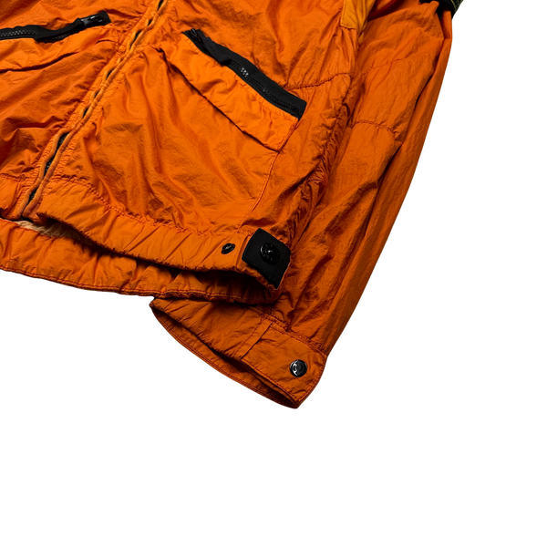 Stone Island 2012 Orange Membrana TC Hooded Jacket - Medium