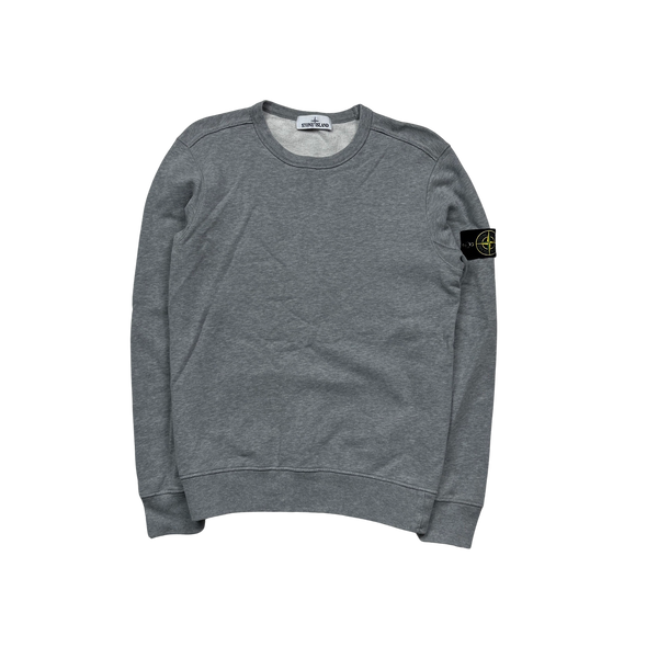 Stone Island 2019 Light Grey Cotton Crewneck - Small