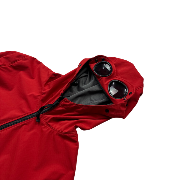 CP Company Red Soft Shell Goggle Jacket - XXL